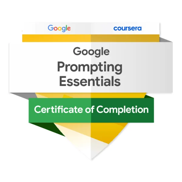 Badge Google Prompting Essentials